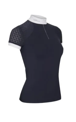 LeMieux Olivia Short Sleeve Show Shirt Navy -Equestrian Supply Store LeMieux Olivia Short Sleeve Show Shirt Navy 3