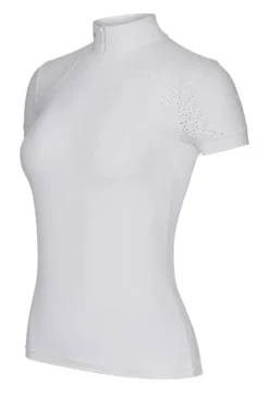 LeMieux Olivia Short Sleeve Show Shirt White -Equestrian Supply Store LeMieux Olivia Short Sleeve Show Shirt White 2