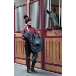 LeMieux GP Saddle Cover Black -Equestrian Supply Store LeMieux ProKit Saddle Protection Cover Black 3