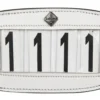 LeMieux Saddle Number Holder Square White Plain 4 Slot -Equestrian Supply Store LeMieux Saddle Pad Number Holder Square 8