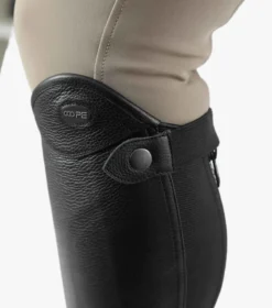 Premier Equine Lexaria Ladies Leather Half Chaps Black -Equestrian Supply Store Lexaria ladies leather half chaps black 3