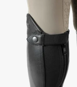 Premier Equine Lexaria Ladies Leather Half Chaps Black -Equestrian Supply Store Lexaria ladies leather half chaps black 4