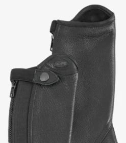 Premier Equine Loros Junior Leather Half Chaps Black 11 Premier Equine Loros Junior Leather Half Chaps Black -Equestrian Supply Store Loros Kids Leather Half Chaps Black 4