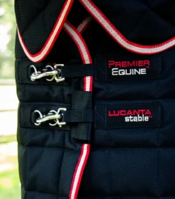 Premier Equine Lucanta 450g Stable Rug With Neck Cover Black -Equestrian Supply Store Lucanta Stable 450g with Detachable Neck Black 3