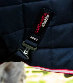 Premier Equine Lucanta 450g Stable Rug With Neck Cover Black -Equestrian Supply Store Lucanta Stable 450g with Detachable Neck Black 5