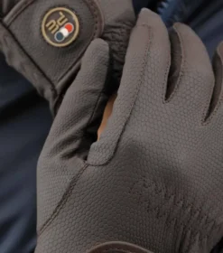 Premier Equine Lucca Junior Riding Gloves Brown -Equestrian Supply Store Lucca Riding Gloves Brown 2