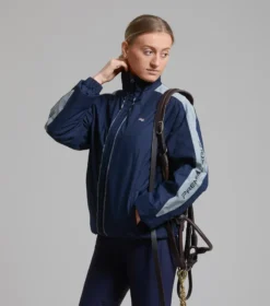 Premier Equine Lumen Reflective Unisex Riding Jacket Navy 10 Premier Equine Lumen Reflective Unisex Riding Jacket Navy -Equestrian Supply Store Lumen Waterproof Riding Jacket Navy 10