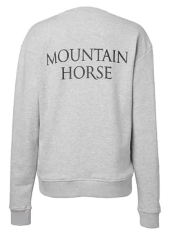 Mountain Horse Sweatshirt Grey Melange -Equestrian Supply Store MH20Sweatshirt20grey20B