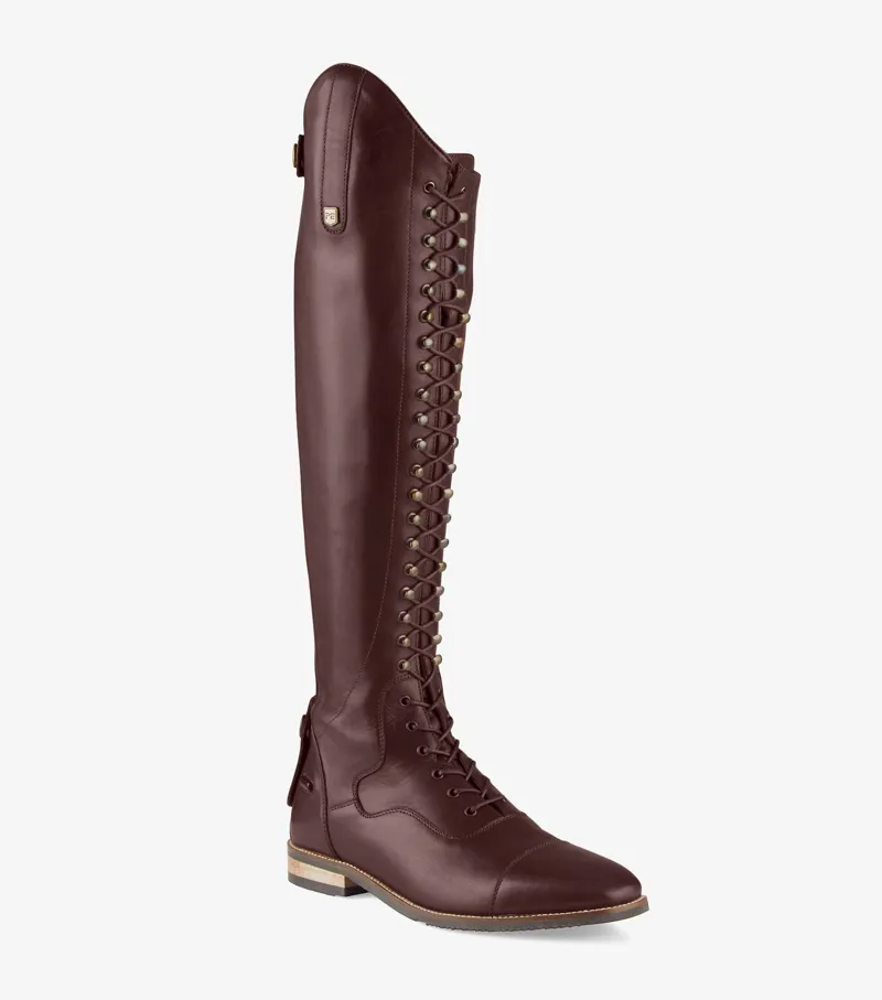 Premier Equine Maurizia Ladies Lace Front Tall Leather Riding Boots Brown 3 Premier Equine Maurizia Ladies Lace Front Tall Leather Riding Boots Brown