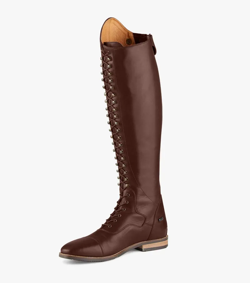 Premier Equine Maurizia Ladies Lace Front Tall Leather Riding Boots Brown 7 Premier Equine Maurizia Ladies Lace Front Tall Leather Riding Boots Brown - Image 5