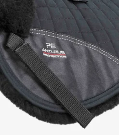 Premier Equine Merino Wool Half Pad - Black/Black Wool -Equestrian Supply Store Merino Wool Half Pad Black Black 5