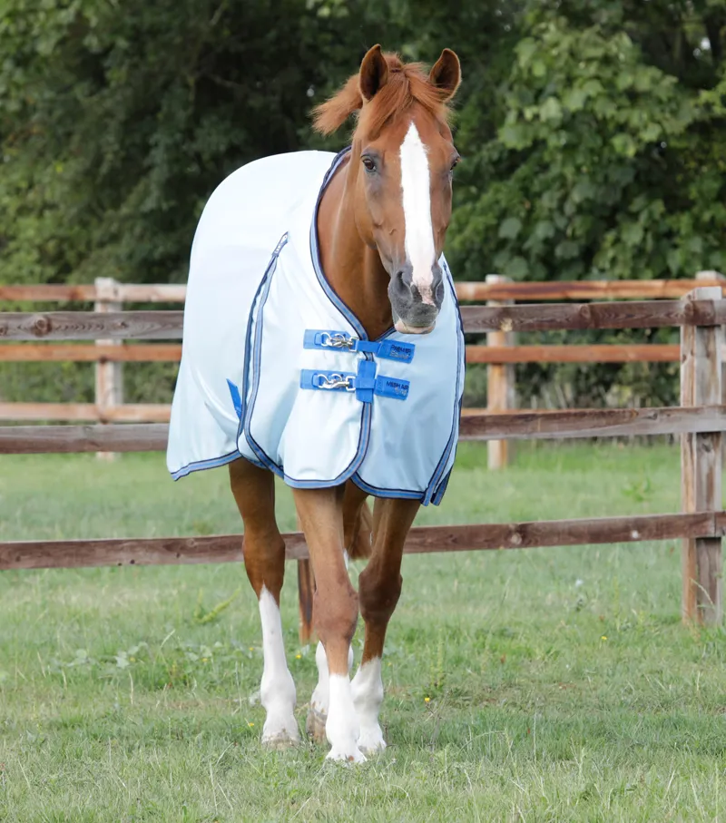 Premier Equine Mesh Air Fly Rug With Surcingles Blue 3 Premier Equine Mesh Air Fly Rug With Surcingles Blue