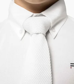 Premier Equine Mini Giulio Boy's Long Sleeve Show Shirt White -Equestrian Supply Store Mini Giulio Boys Long Sleeve Tie Shirt White 6