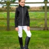 Premier Equine Mini Elena Girl's Hybrid Riding Jacket Black -Equestrian Supply Store Mini20Elena20Black201