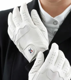 Premier Equine Mizar Ladies Leather Riding Gloves White -Equestrian Supply Store Mizar Leather Riding Gloves White 2