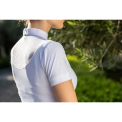 LeMieux Amelie Diamante Show Shirt White -Equestrian Supply Store My LeMieux Amelie Diamante Show Shirt 5
