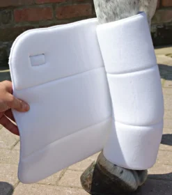 Premier Equine Horse No Bow Bandage Wraps White