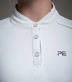 Premier Equine Odessa Girls Riding Shirt White -Equestrian Supply Store Odessa Kids Competition Shirt White 3