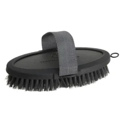 Coldstream Faux Leather Body Brush In Charcoal/Black