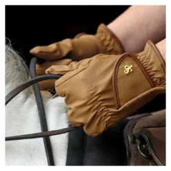 Supreme Products Pro Performance Show Ring Gloves In Tan -Equestrian Supply Store PR 28169 Supreme Products Pro Performance Show Ring Gloves 05