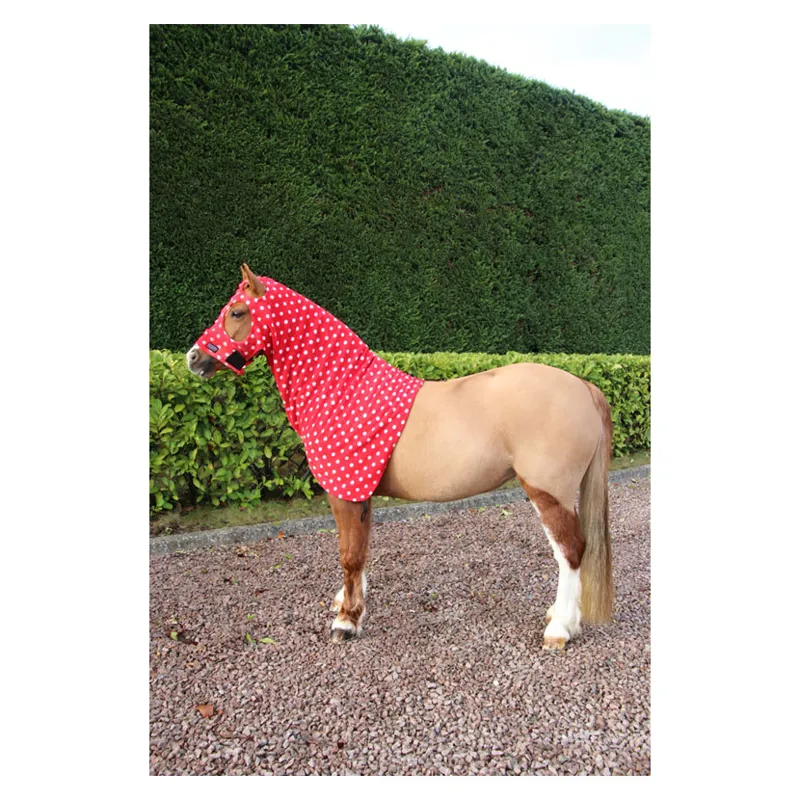 Supreme Products Dotty Fleece Hood In Rosette Red 3 Supreme Products Dotty Fleece Hood In Rosette Red