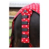 Supreme Products Dotty Fleece Tail Guard In Rosette Red -Equestrian Supply Store PR 32180 Supreme Products Dotty Fleeece Tail Guard 01