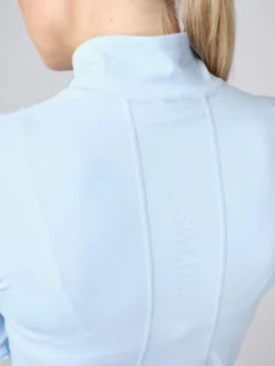 PS Of Sweden Wivianne Half Zip Base Layer Clear Sky 9 PS Of Sweden Wivianne Half Zip Base Layer Clear Sky -Equestrian Supply Store PS of Sweden Wivianne Long Sleeve Half Zip Base Layer Clear Sky 3