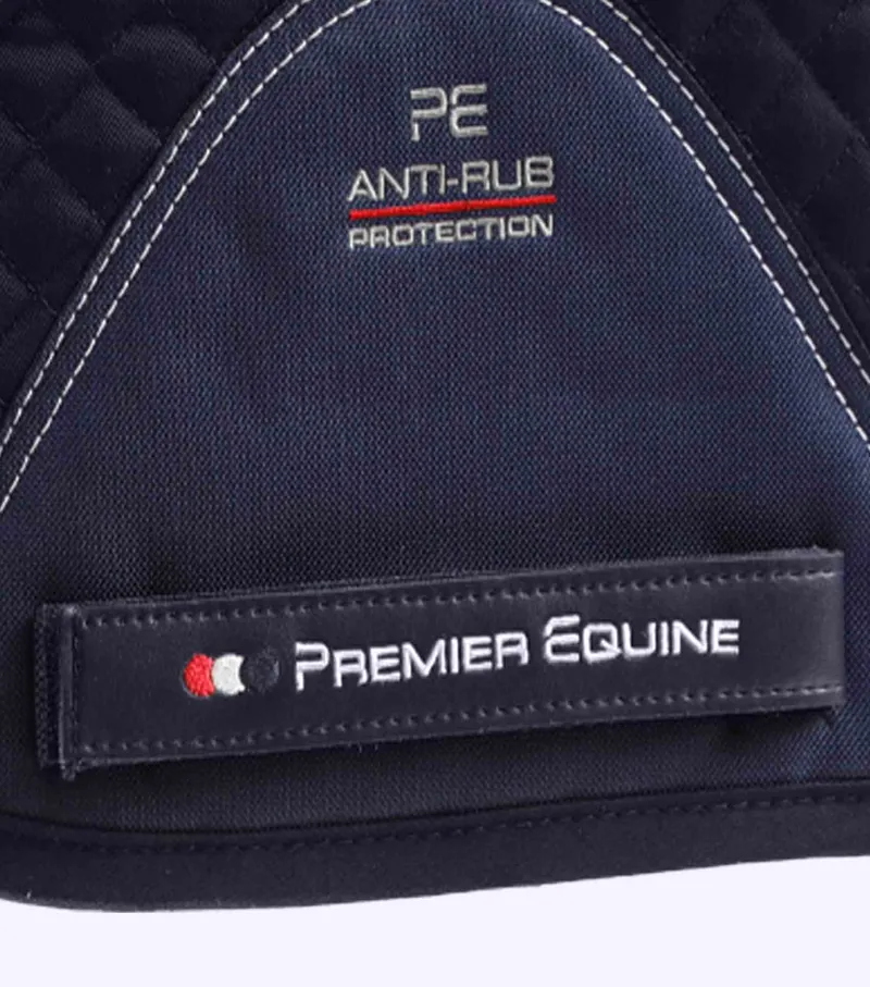 Premier Equine Pony Plain Cotton Dressage Square Navy 7 Premier Equine Pony Plain Cotton Dressage Square Navy - Image 5