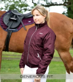Premier Equine Pro Rider Unisex Waterproof Riding Jacket Wine -Equestrian Supply Store Pro Rider Unisex Waterproof Riding Jacket Wine 2