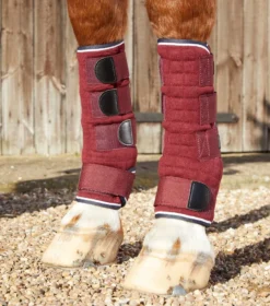 Premier Equine Quick Dry Horse Leg Wraps Burgundy -Equestrian Supply Store Quick Dry Leg Wraps Burgundy 2