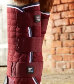 Premier Equine Quick Dry Horse Leg Wraps Burgundy -Equestrian Supply Store Quick Dry Leg Wraps Burgundy 4