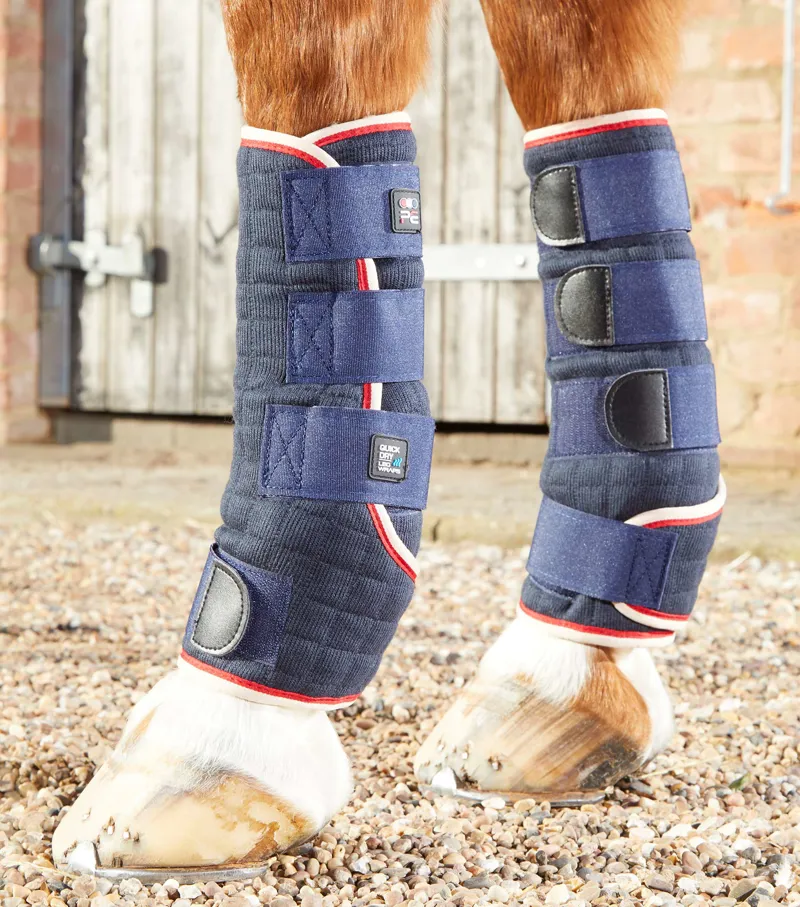 Premier Equine Quick Dry Horse Leg Wraps Navy 3 Premier Equine Quick Dry Horse Leg Wraps Navy