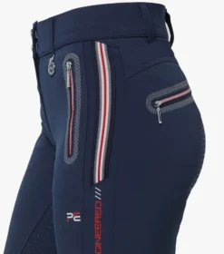 Premier Equine Ralla Ladies High Waist Full Seat Gel Breeches Navy -Equestrian Supply Store Ralla Ladies High Waist Full Seat Breeches Navy 5
