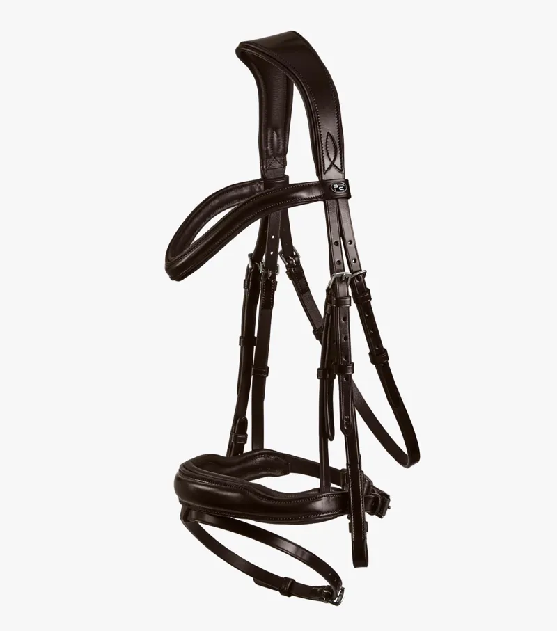 Premier Equine Rizzo Anatomic Snaffle Bridle With Flash Brown 6 Premier Equine Rizzo Anatomic Snaffle Bridle With Flash Brown - Image 4