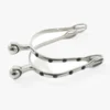Premier Equine Roller Ball Spurs With Natural Stone Black -Equestrian Supply Store Roller Ball Stainless Steel Spurs with Natural Stone Black