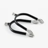 Premier Equine Rubber Covered Bobble Spurs Black/Silver -Equestrian Supply Store Rubber Covered Bobble Spurs