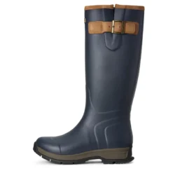 Ariat Women's Burford Waterproof Rubber Boot Navy 9 Ariat Women's Burford Waterproof Rubber Boot Navy -Equestrian Supply Store S19 WMS ENGL Couto 10027340 INT side