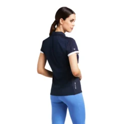 Ariat Women's Bandera 1/4 Zip Polo Navy -Equestrian Supply Store S22 WMS ENGL 10039188 back