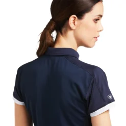 Ariat Women's Bandera 1/4 Zip Polo Navy -Equestrian Supply Store S22 WMS ENGL 10039188 detail02