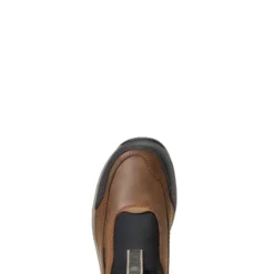 Ariat Women's Terrain Ease Waterproof Boot Oily Distressed Brown -Equestrian Supply Store S22 WMS ENGL 10040234 toe