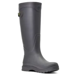 Ariat Women's Kelmarsh Rubber Boot Grey -Equestrian Supply Store S22 WMS ENGL 10040415 medial