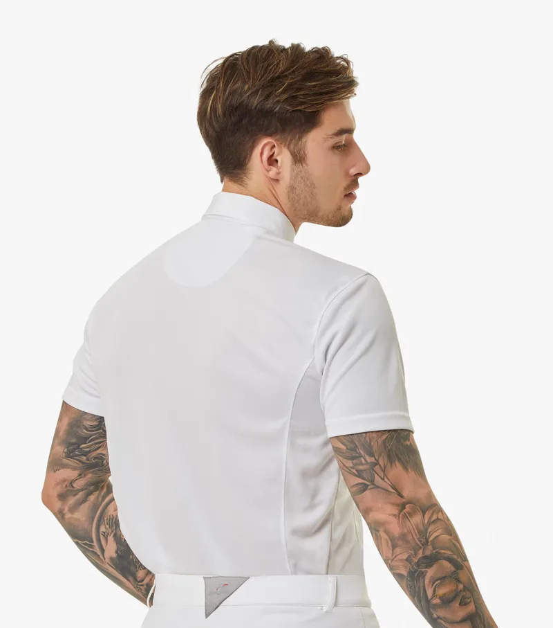 Premier Equine Antonio Men's Short Sleeve Show Shirt White 4 Premier Equine Antonio Men's Short Sleeve Show Shirt White - Image 2