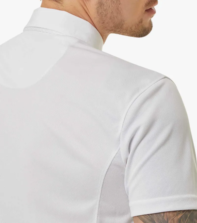 Premier Equine Antonio Men's Short Sleeve Show Shirt White 8 Premier Equine Antonio Men's Short Sleeve Show Shirt White - Image 6