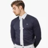 Premier Equine Giulio Men's Long Sleeve Show Shirt Navy -Equestrian Supply Store SS21 Giulio Mens long Sleeve Show Shirt Navy 1