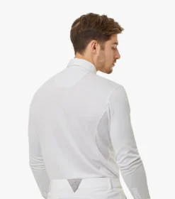 Premier Equine Giulio Men's Long Sleeve Show Shirt White -Equestrian Supply Store SS21 Giulio Mens long Sleeve Show Shirt White 2
