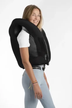 Seaver SafeFit Airbag Air Vest Black -Equestrian Supply Store Safefit20Airbag20inflated20side