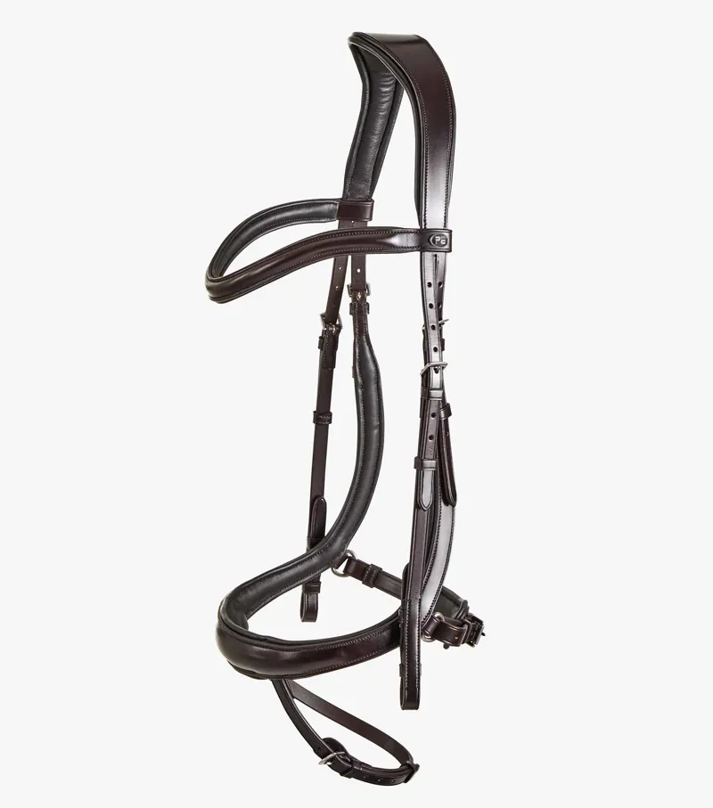 Premier Equine Savuto Anatomic Bridle With Crank Naseband And Flash Brown 6 Premier Equine Savuto Anatomic Bridle With Crank Naseband And Flash Brown - Image 4
