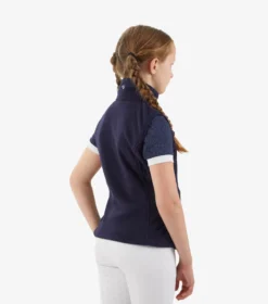Premier Equine Sellia Girls Fleece Riding Gilet Navy -Equestrian Supply Store Sellia Kids Riding Gilet Navy 3