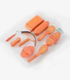 Premier Equine Soft-Touch Grooming Kit Set Orange/Amber 5 Premier Equine Soft-Touch Grooming Kit Set Orange/Amber -Equestrian Supply Store Soft Touch Grooming Kit Sets Orange and Amber 2
