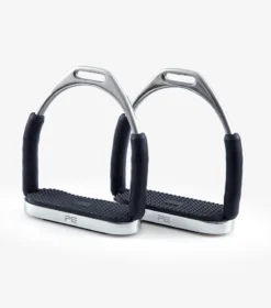 Premier Equine Stainless Steel Flexi Stirrups Silver
